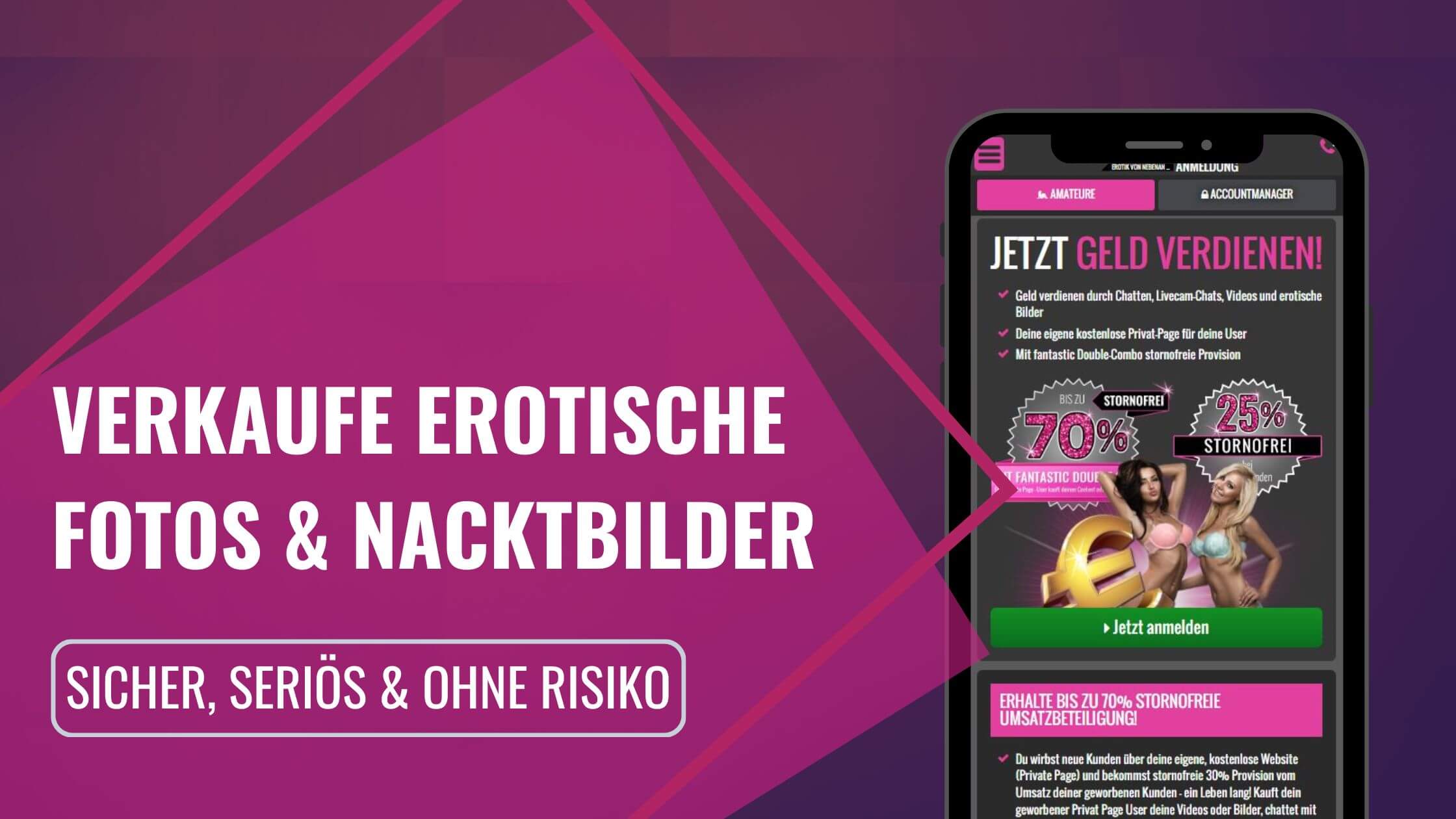 Nacktbilder und erotische Bilder verkaufen
